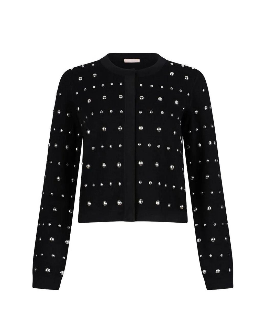 Liu Jo Black Cardigan With Rhinestones
