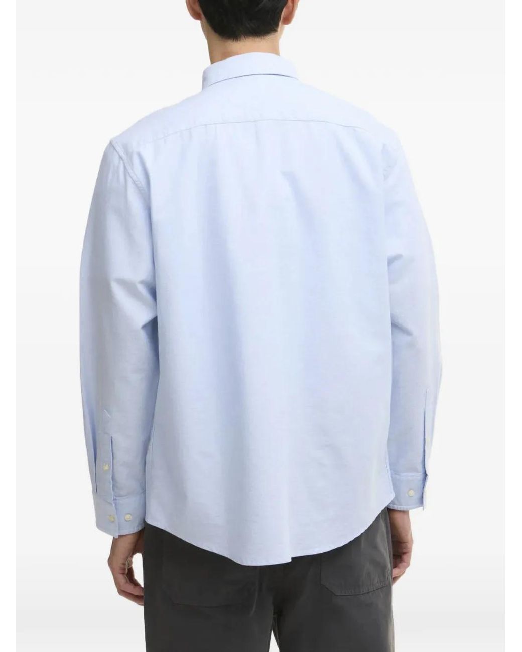 Barbour Blue Arnham Pocket Cotton Shirt for men