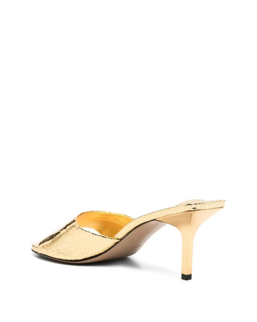 Jacquemus Metallic Heeled Mules