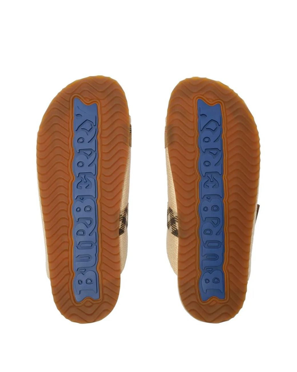 Burberry Natural Raffia-Effect Urchin Sandals