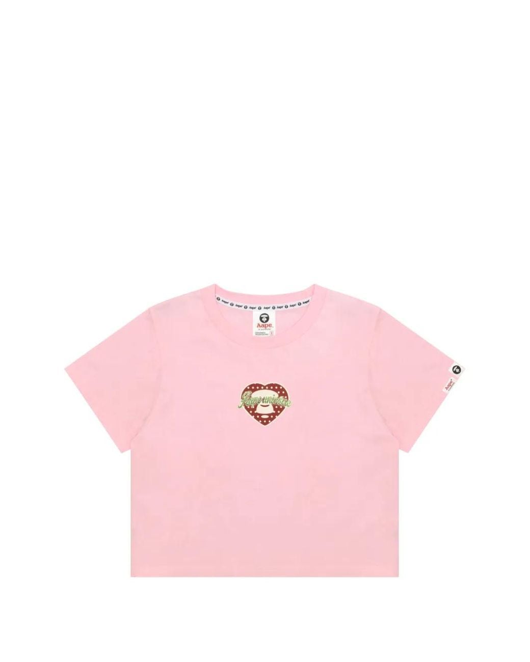 Aape By A Bathing Ape Pink Heart-Motif T-Shirt