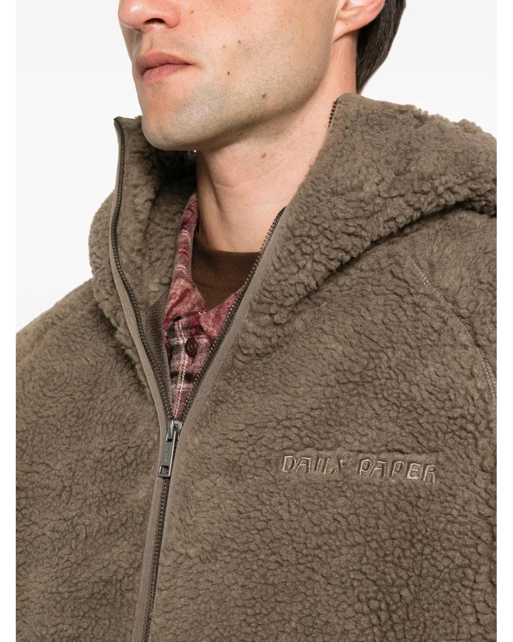 Daily Paper Brown Veste Zippée Dias À Capuche for men