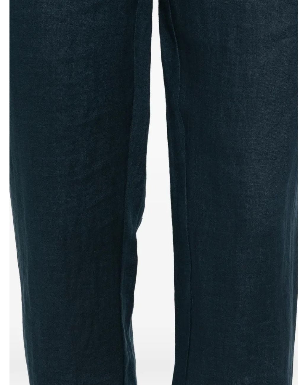 Kiton Blue Drawstring Waist Pants for men