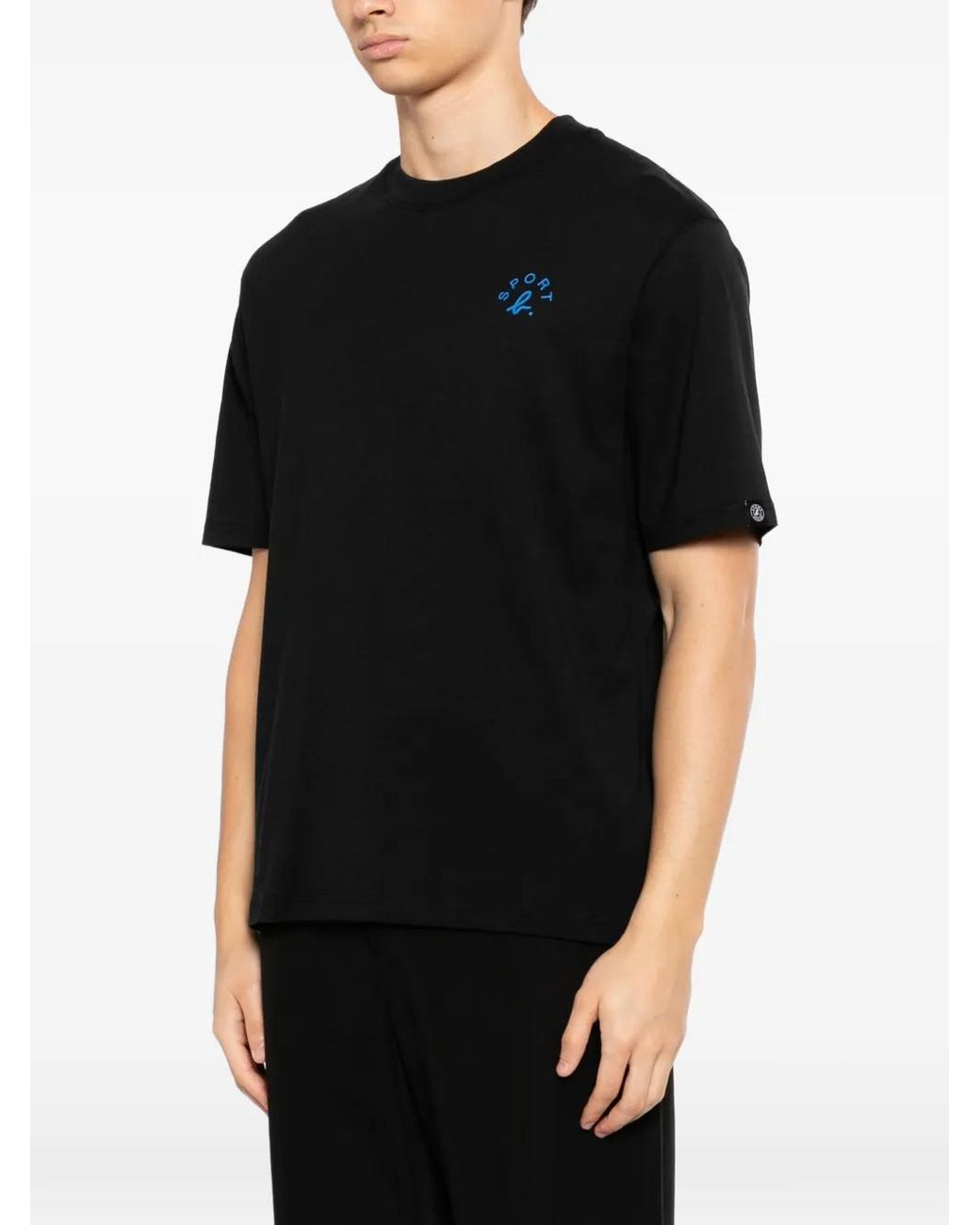 SPORT b. by agnès b. Black Wildflower Box T-Shirt for men