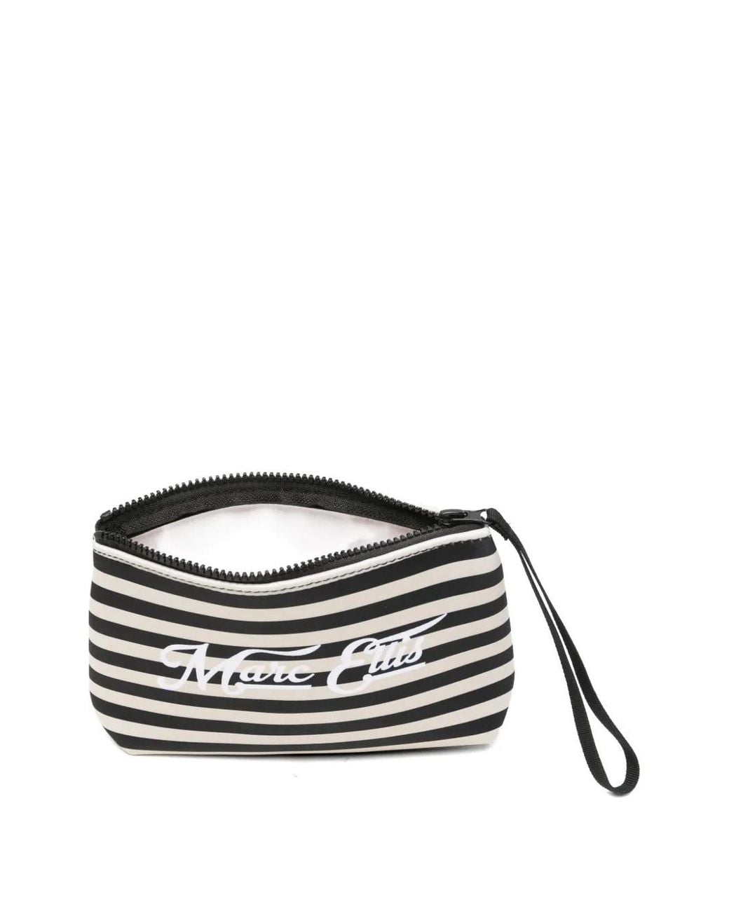 Marc Ellis Black Buby Striped Clutch Bag