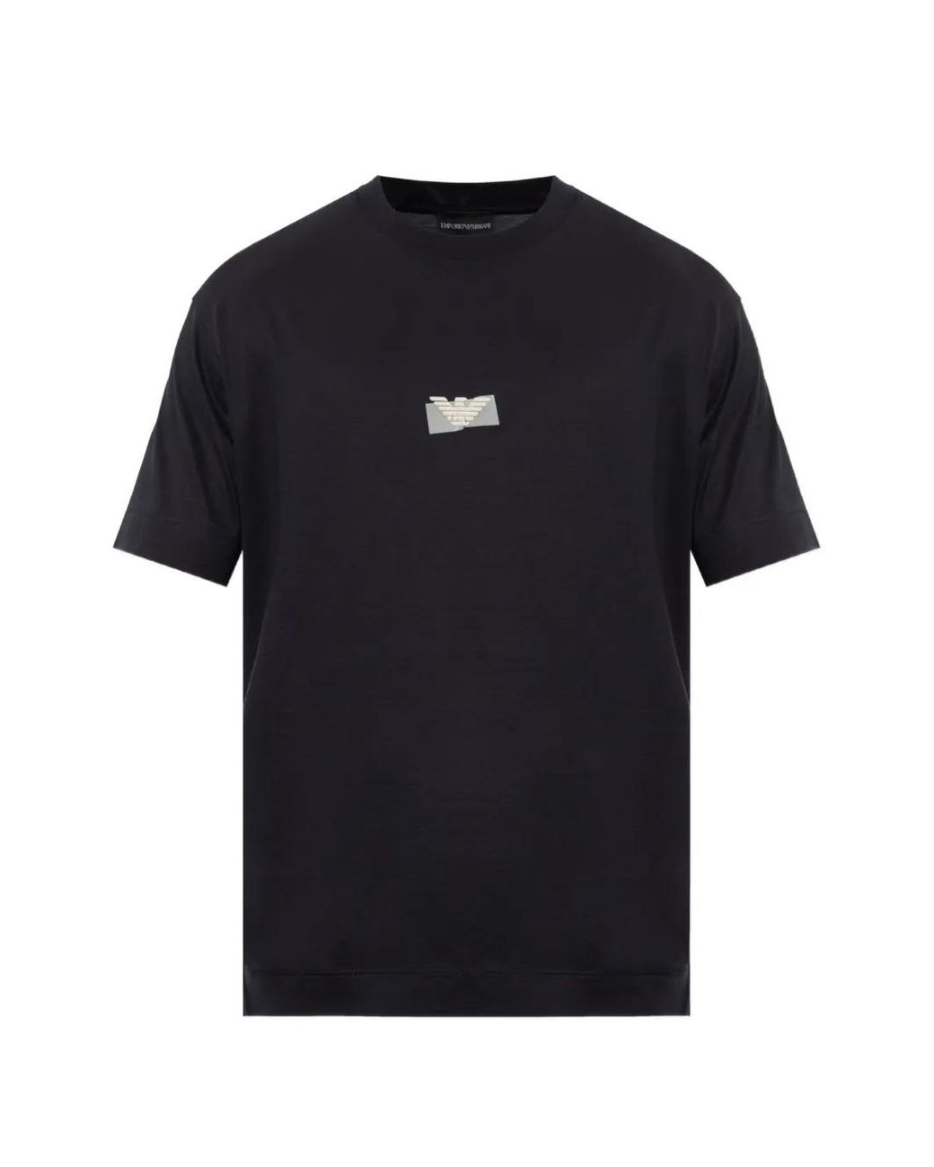 Emporio Armani Black Logo T-Shirt for men