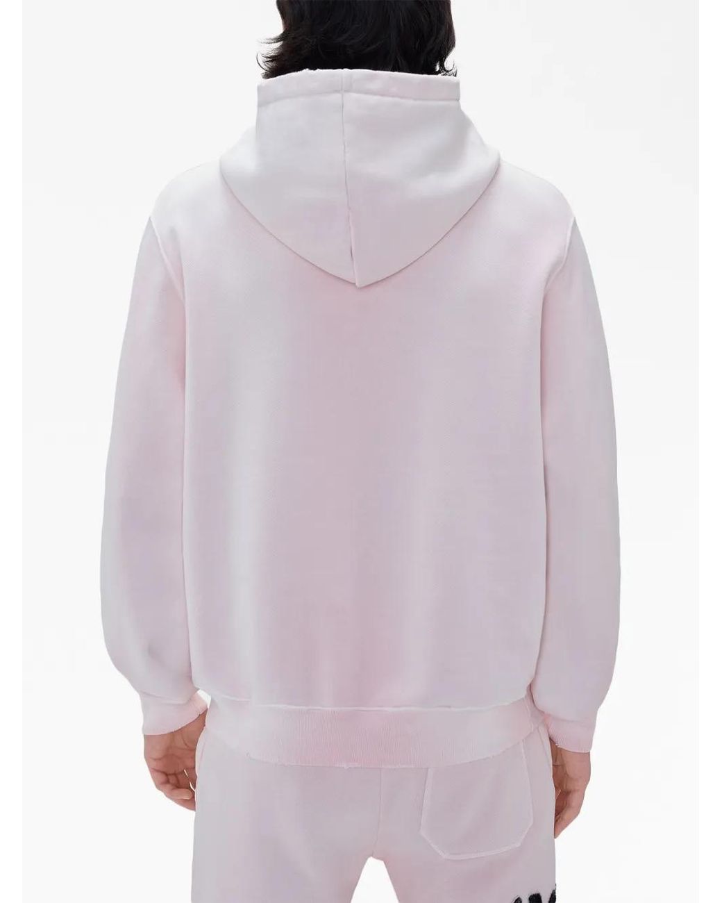 Amiri Pink Logo-Embellished Hoodie for men