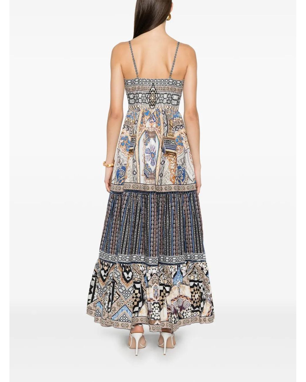 Camilla Gray Make Me Your Mosaic Maxi Dress