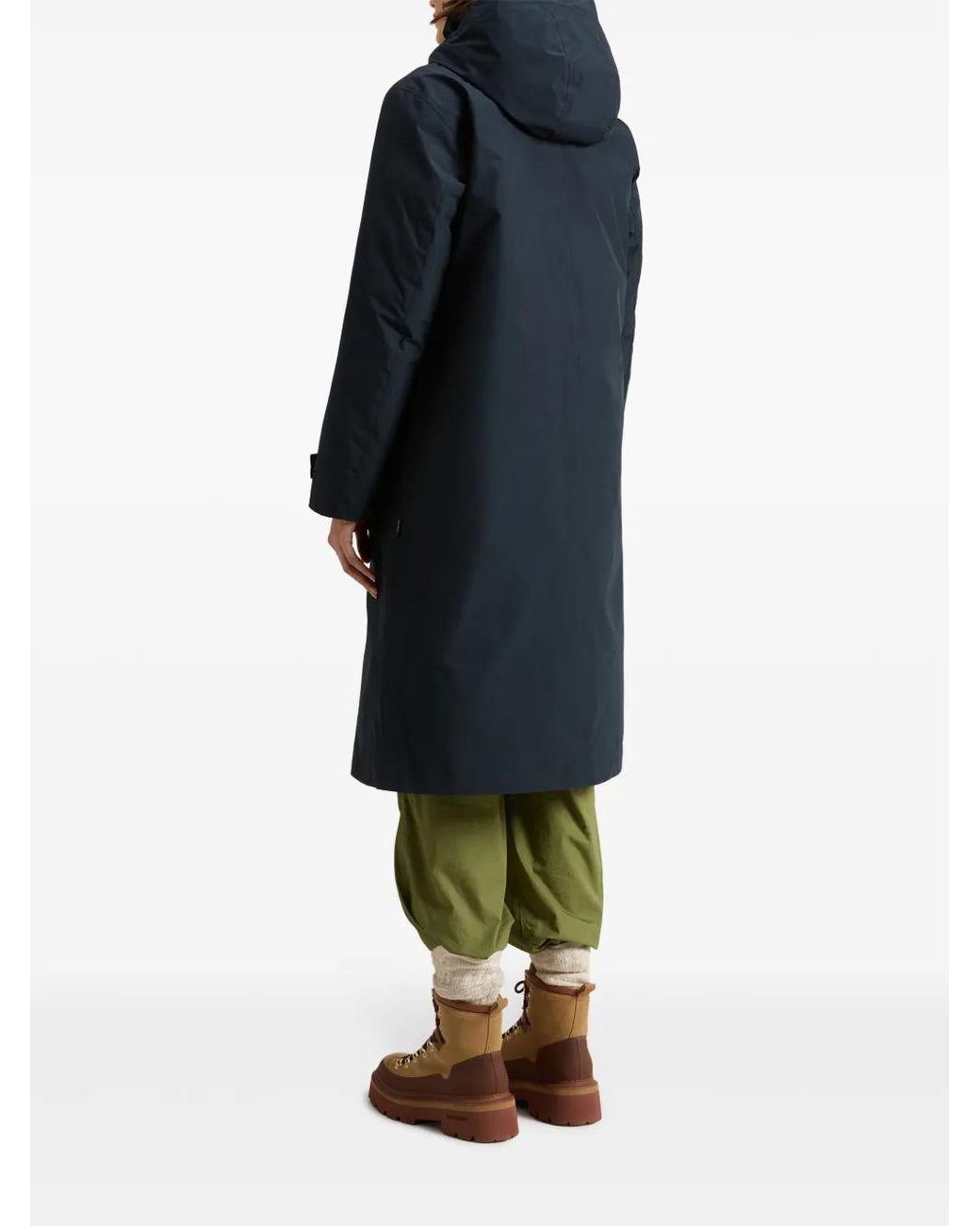 Woolrich Blue Oversize Cape