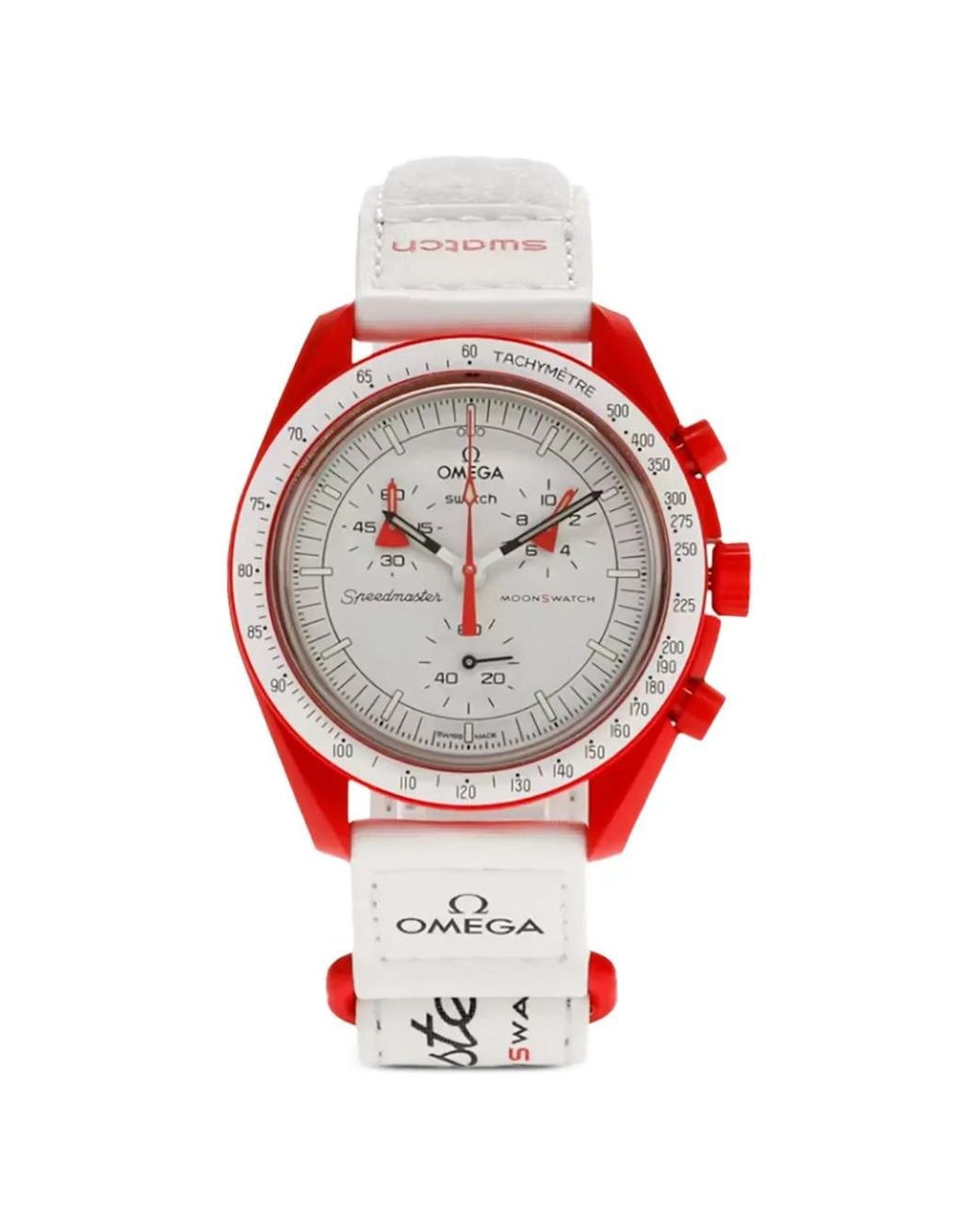 Swatch Red X Omega Mission To Mars 42Mm Watch for men