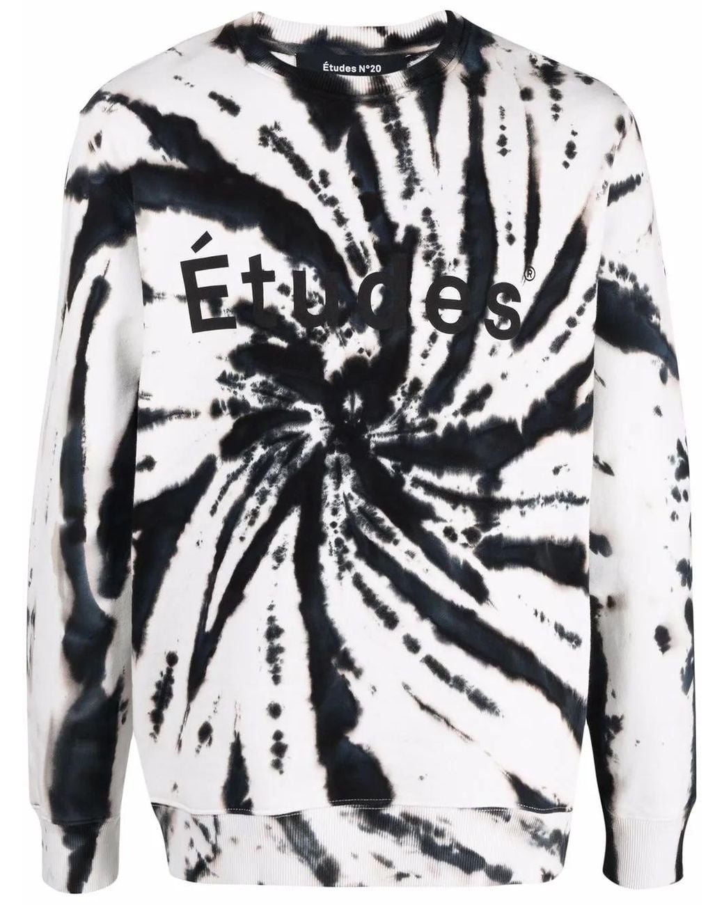 Etudes Studio Black Tie-Dye Organic-Cotton Sweatshirt