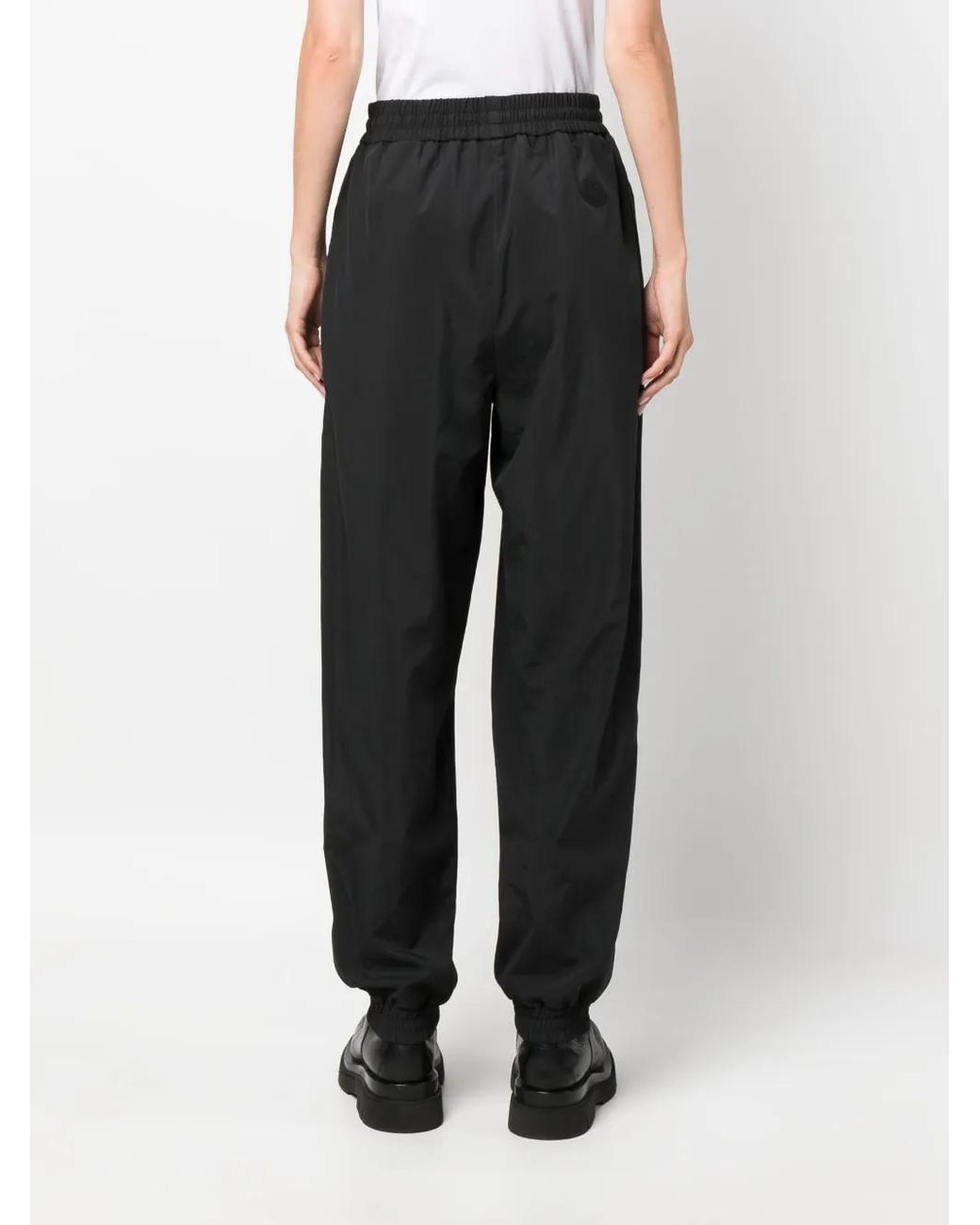 Moncler Black Drawstring-Waist Track Pants