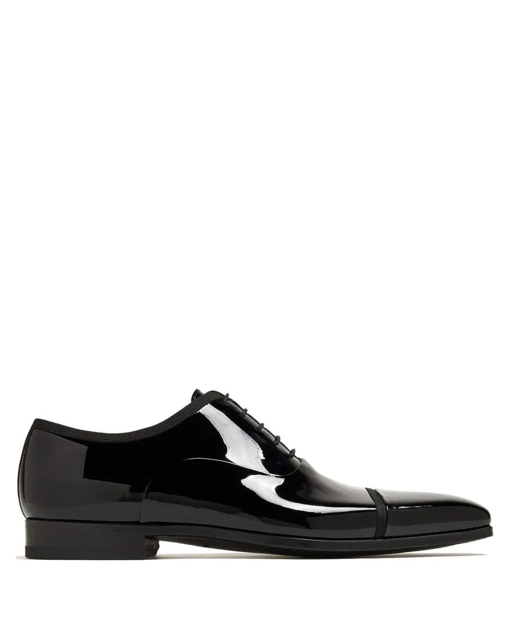 Magnanni Shoes Black Jadiel Oxford Shoes for men