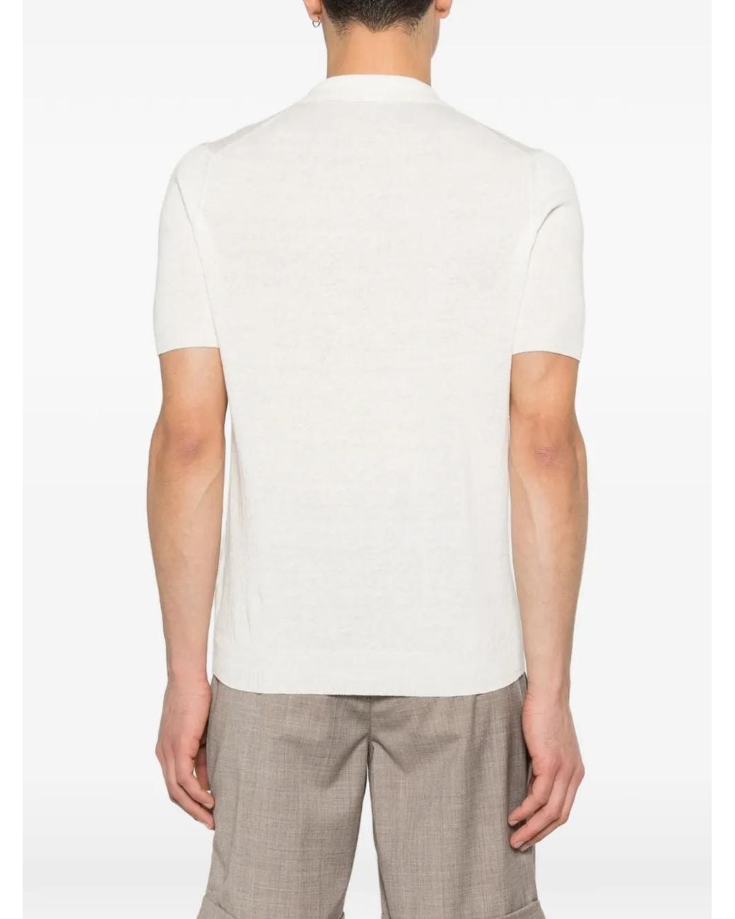 Polo Keith Tagliatore pour homme en coloris White