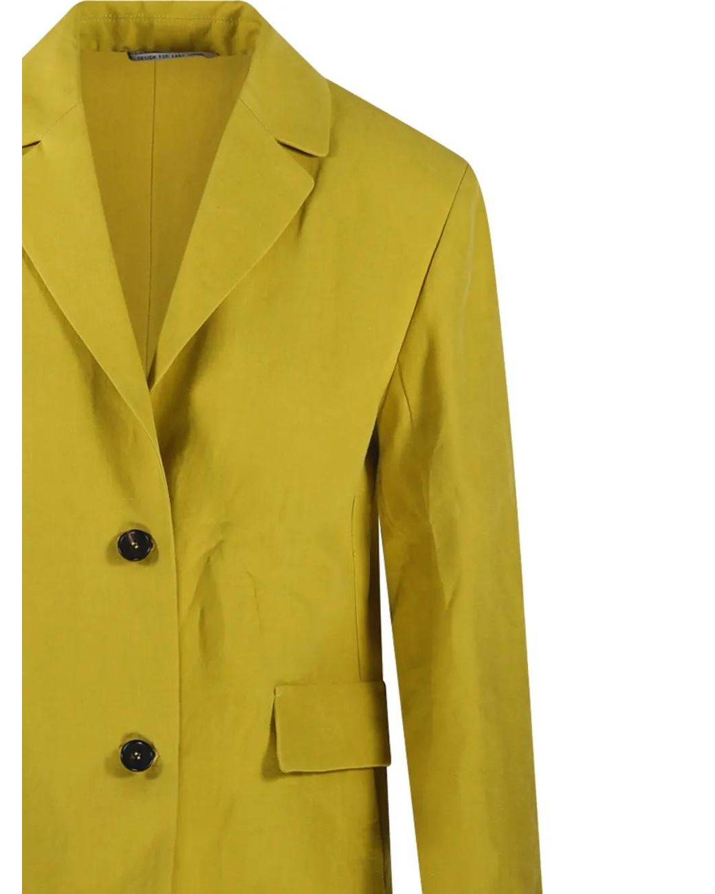 Blazer Con Botones Max Mara de color Yellow