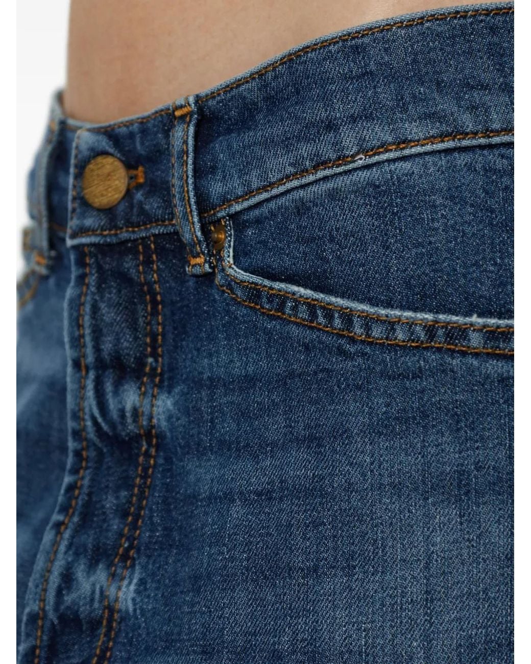 Vaqueros Con Logo Bordado Akep de color Blue