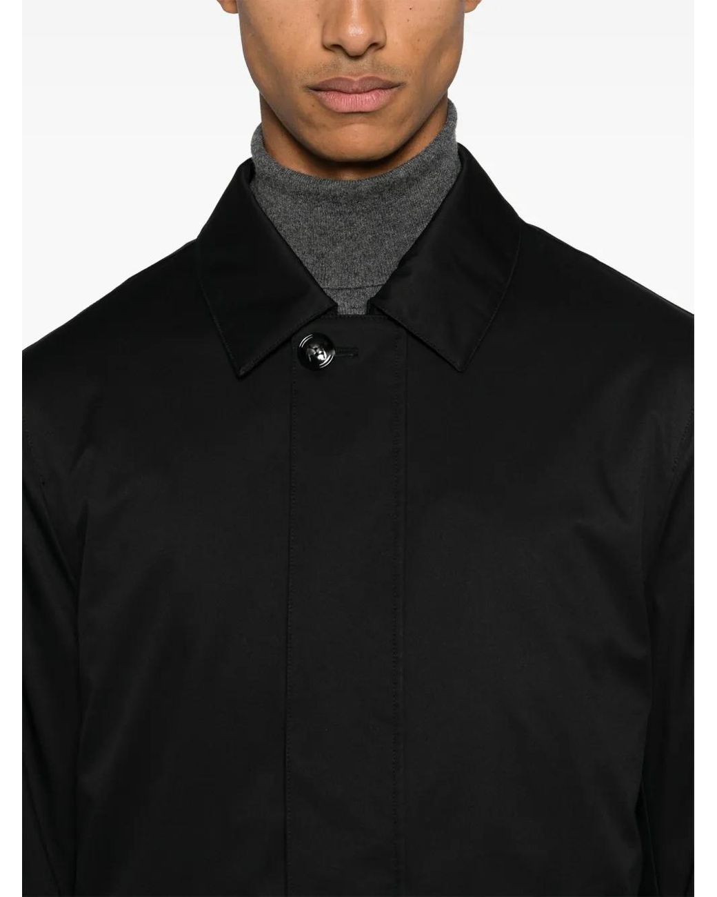 Kiton Black Padded Coat for men