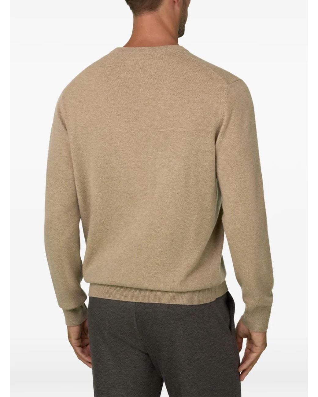 Boggi Natural Crew-Neck Jumper for men