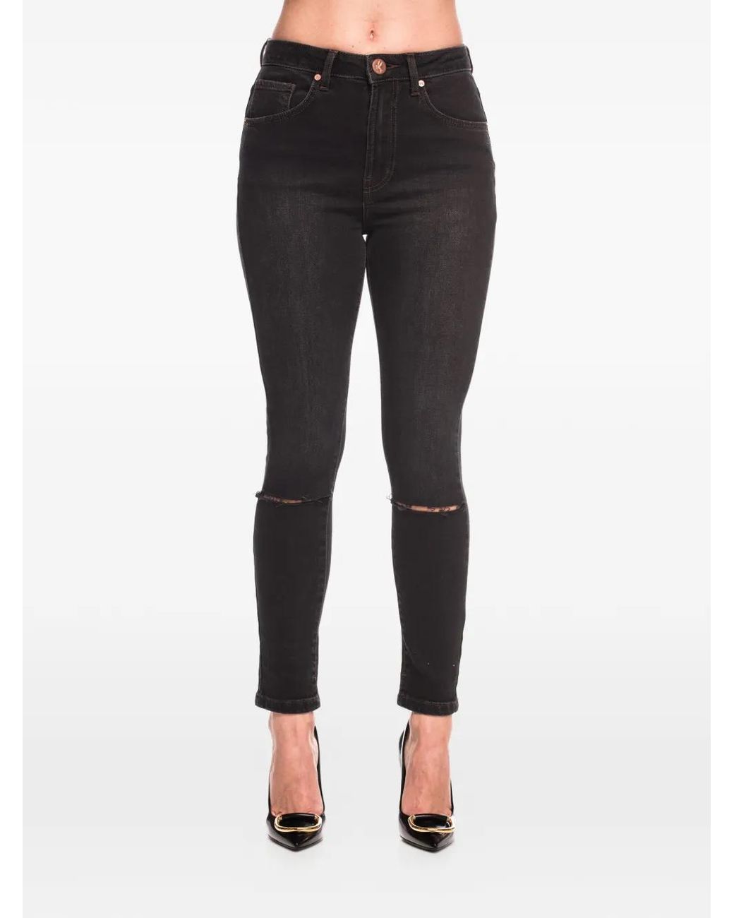 One Teaspoon Black Freebird Distressed Jeans