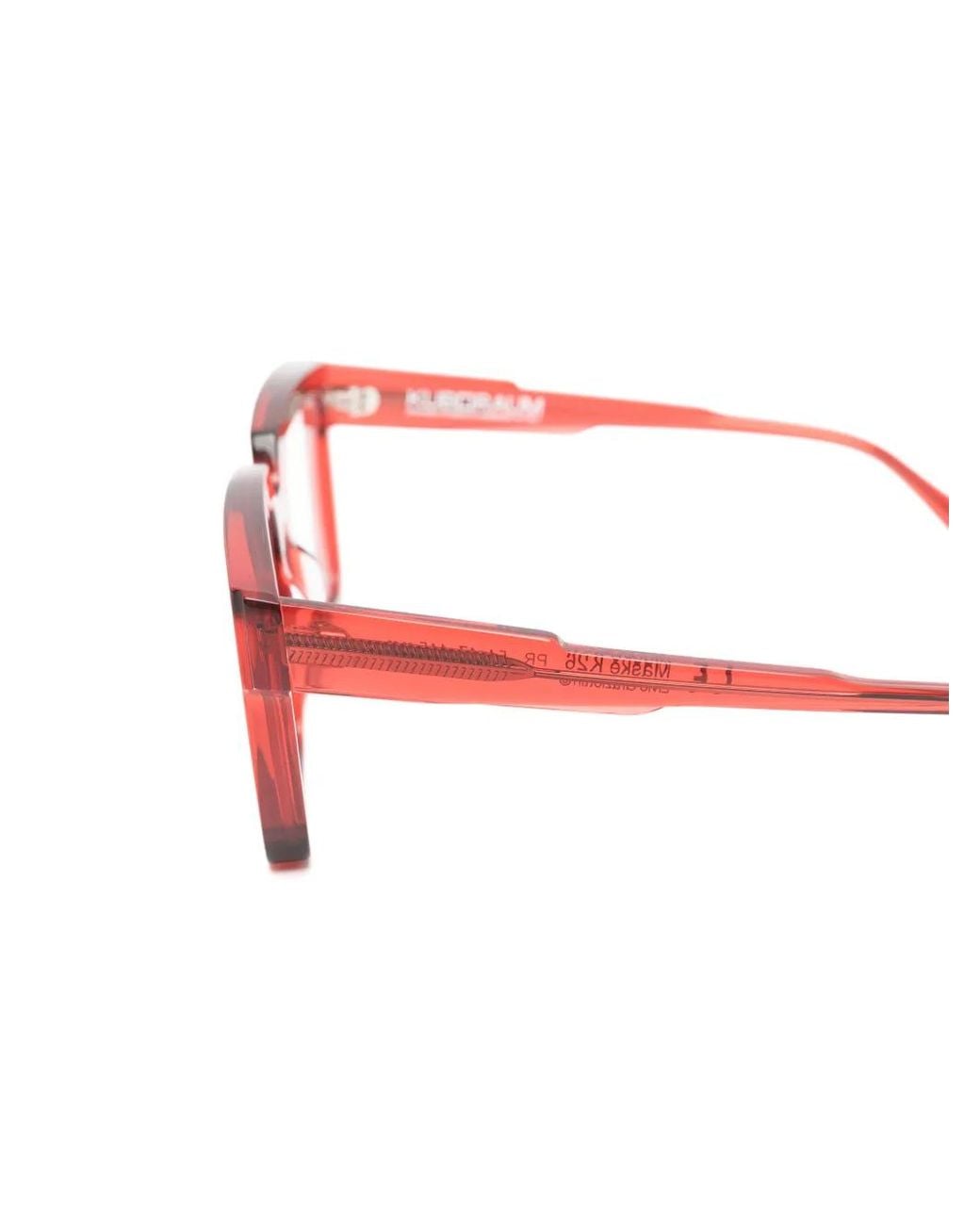 Kuboraum Red Square-Frame Glasses