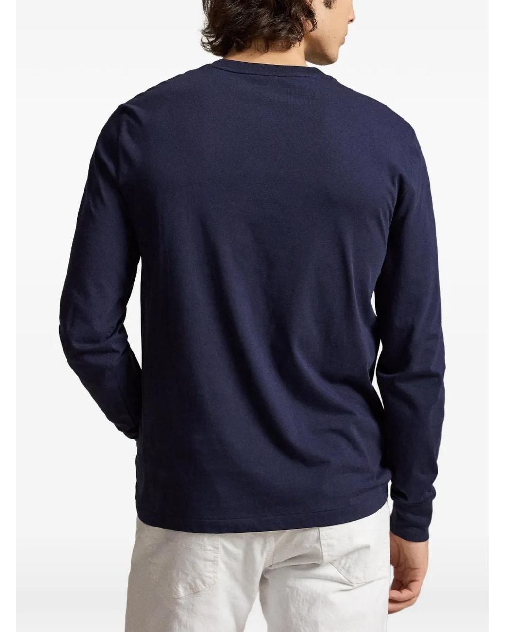 Polo Ralph Lauren Blue Custom Slim Fit Jersey T-Shirt for men