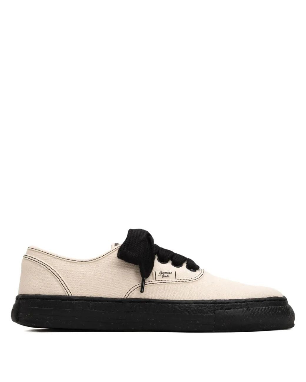 General Scale. Black Kiefer Canvas Low Top Sneakers for men