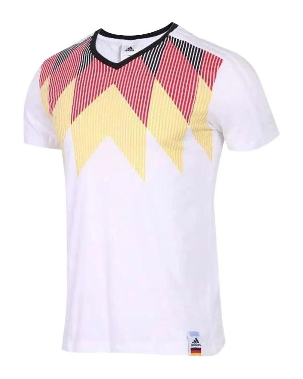 Adidas Pink T-Shirt À Col V for men