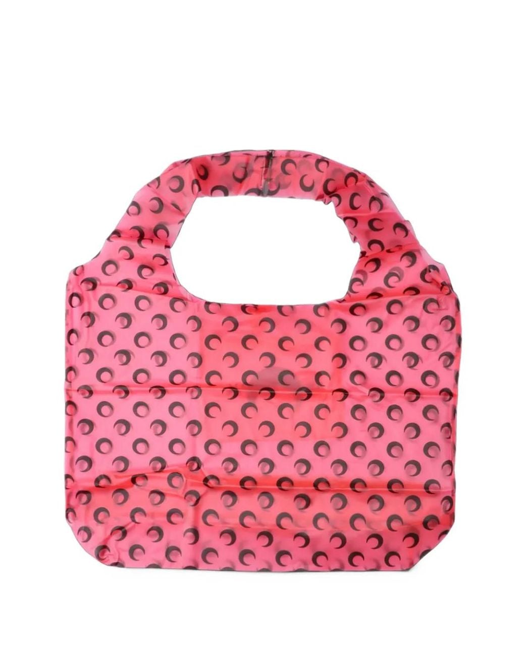 MARINE SERRE Pink See-Through Moon Shopping Bag