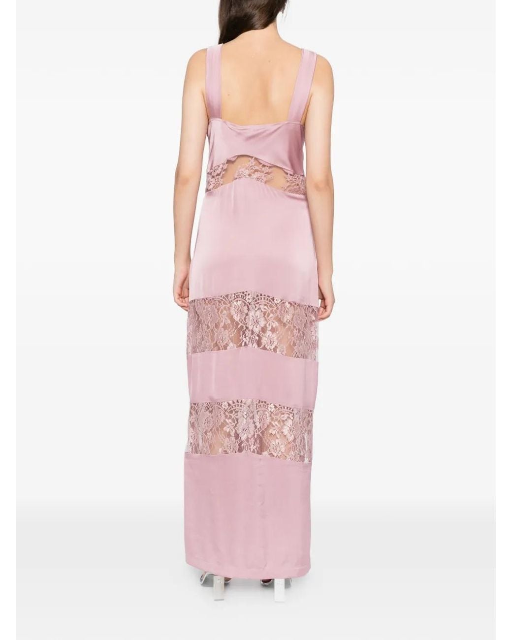 BLAKLACE Pink Lace Panel Dress