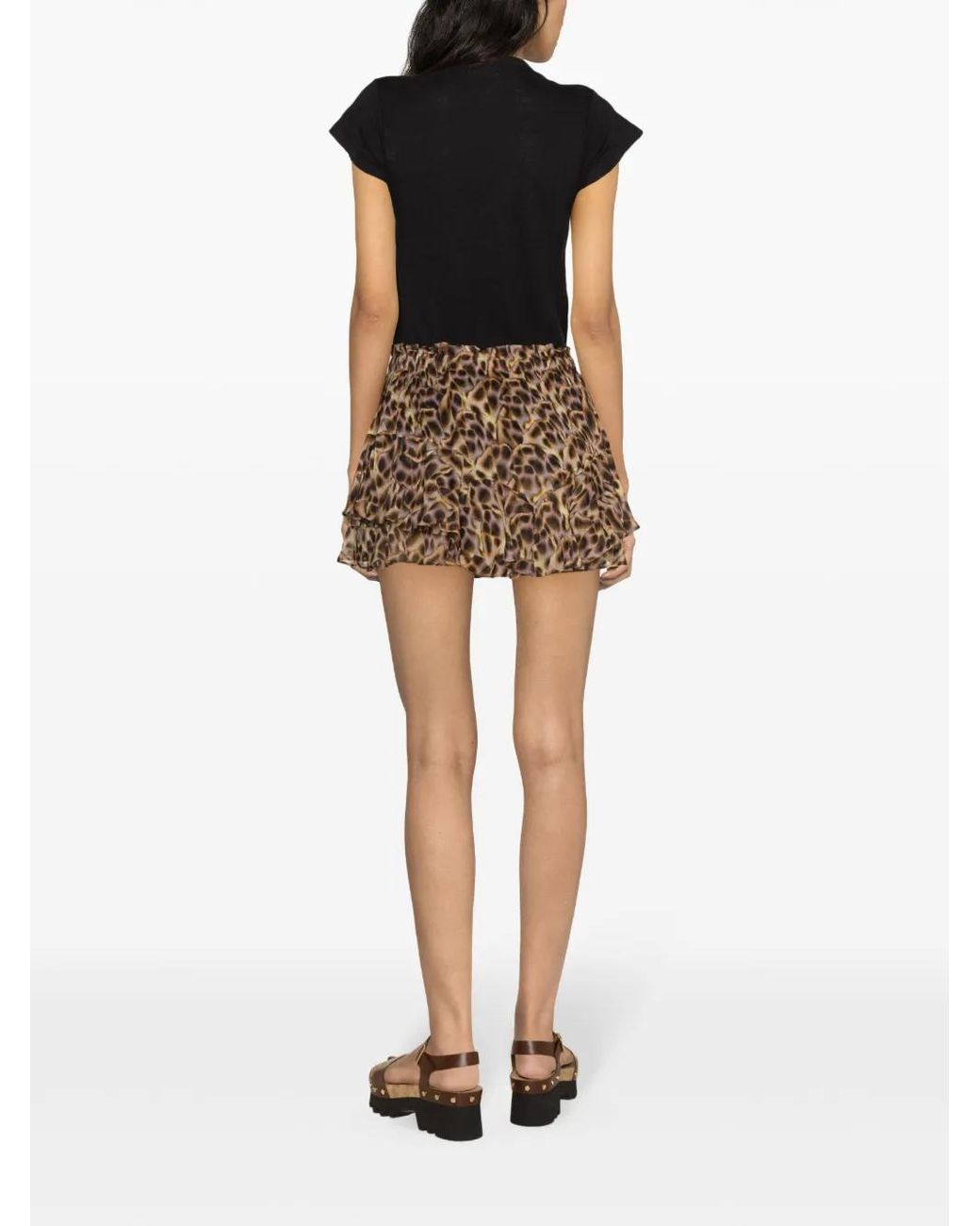 Isabel Marant Black Zankou Linen T-Shirt