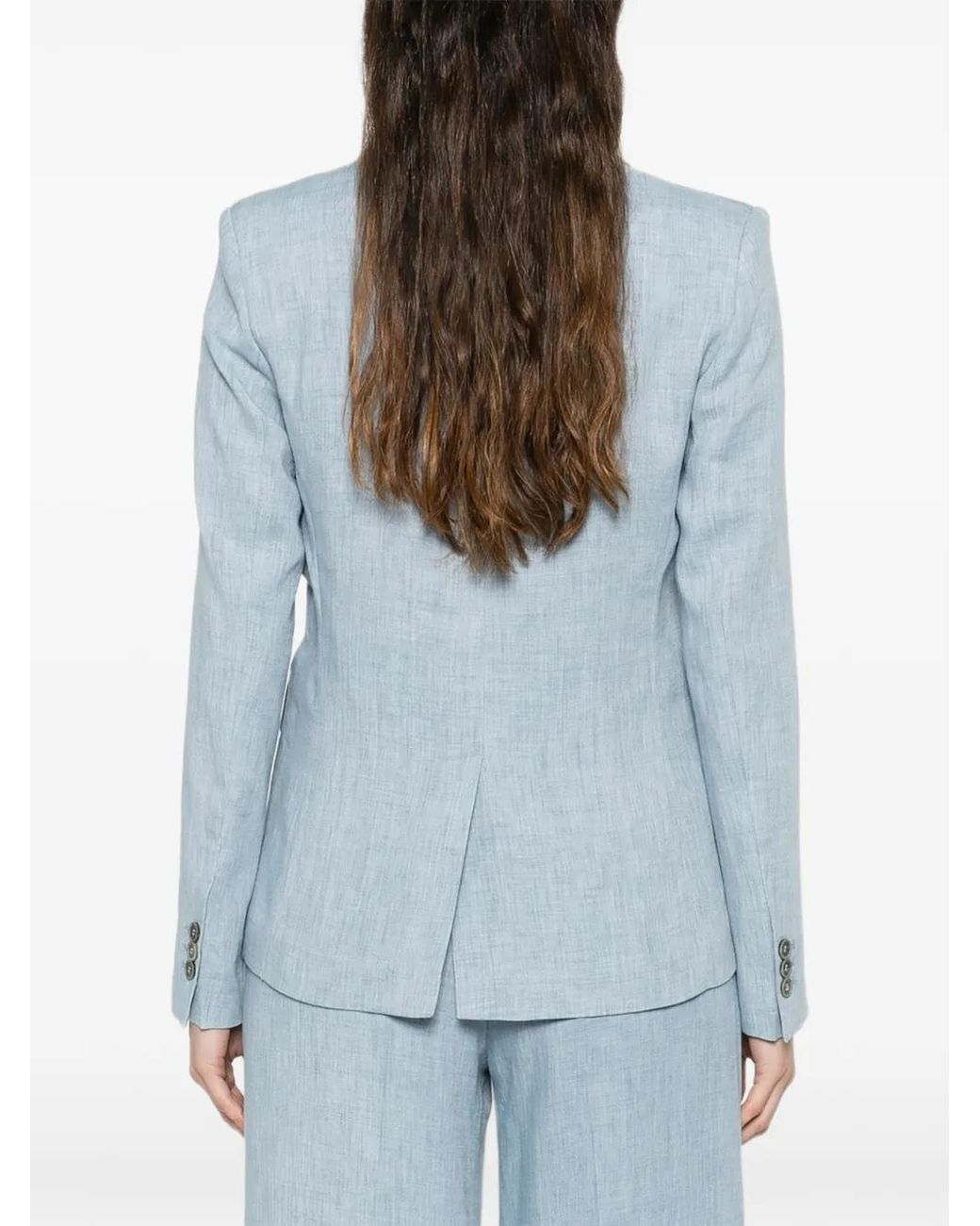 Blazer Con Solapas De Muesca P.A.R.O.S.H. de color Blue