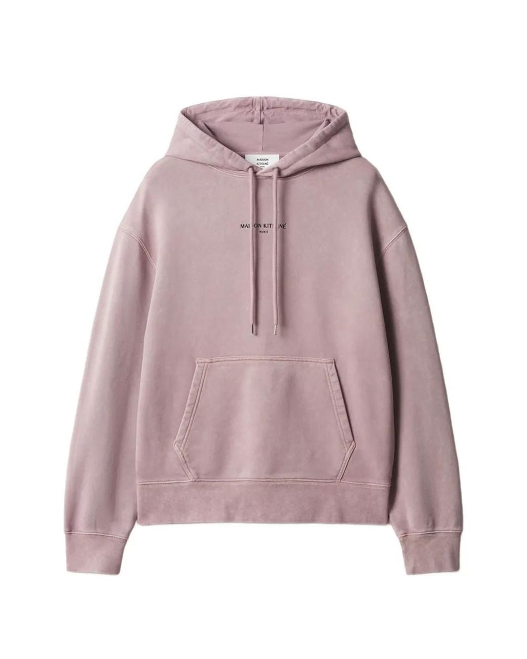 Maison Kitsuné Pink Hoodie À Logo Imprimé for men