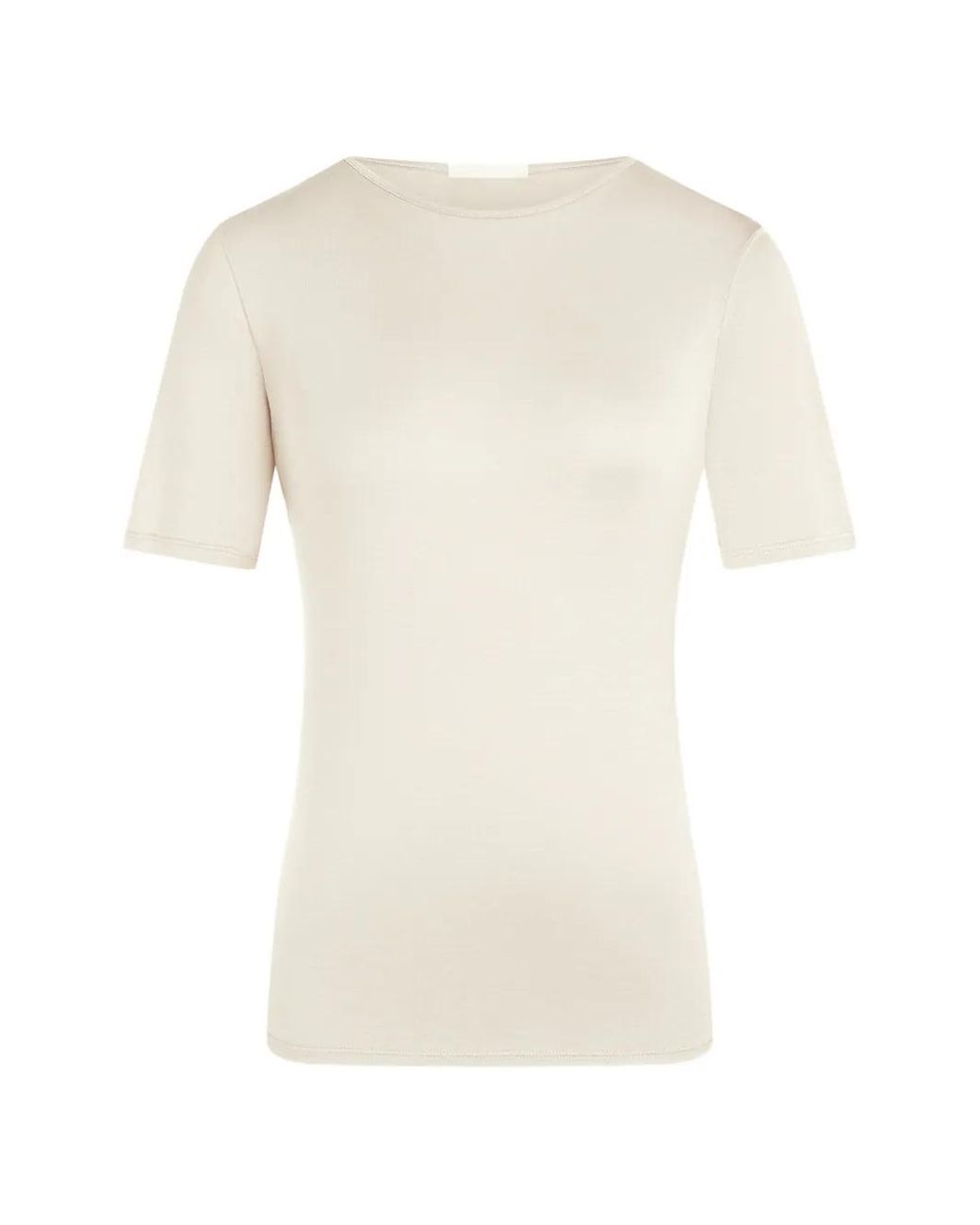12 STOREEZ White Cassiopeia Silk T-Shirt