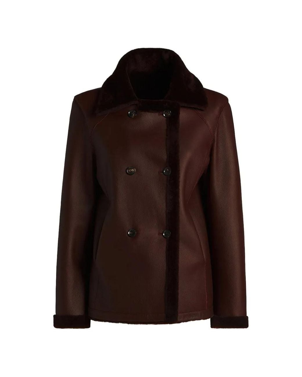 Kiton Brown Reversible Double-Breasted Jacket