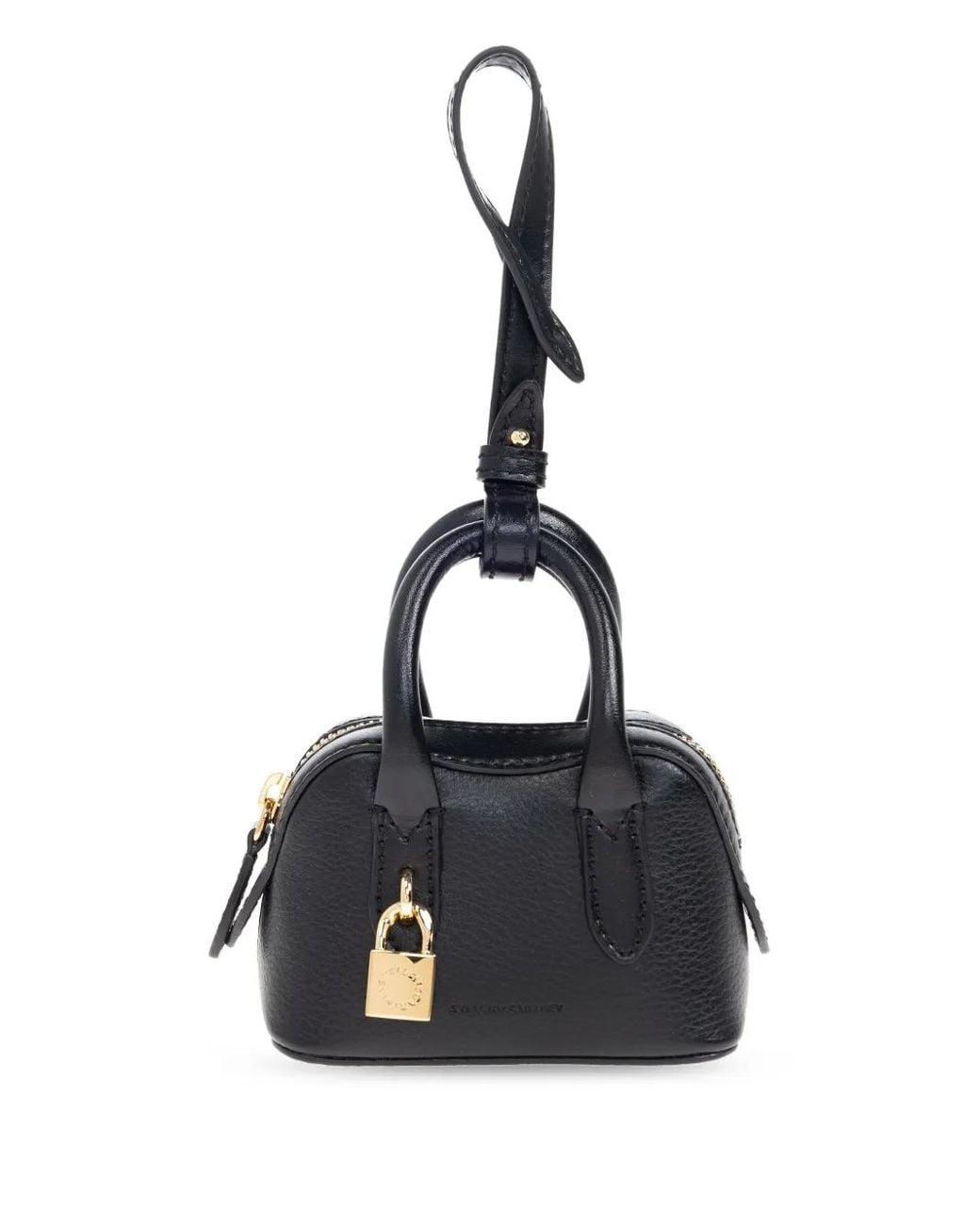 Stella McCartney Black Ryder Airpods Case Keychain