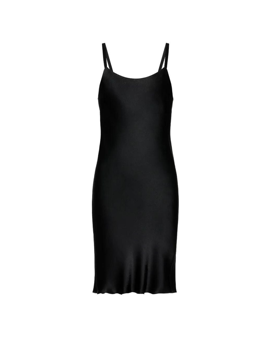 Maison Margiela Black Silk Slip Mini Dress