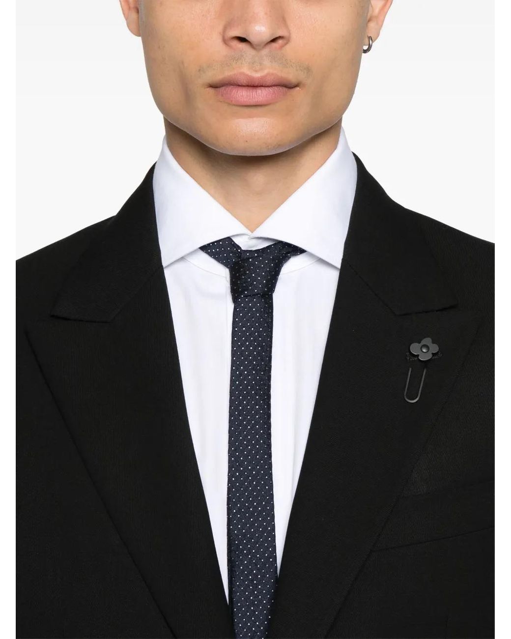 Lardini Black Single-Breasted Suit for men
