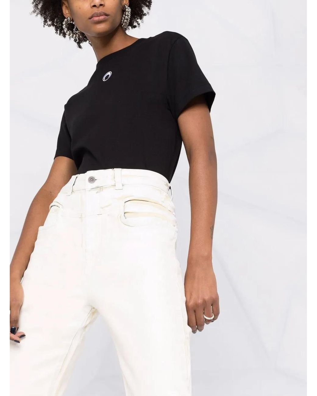 DIESEL Multicolor High-Waist Coated-Effect Jeans