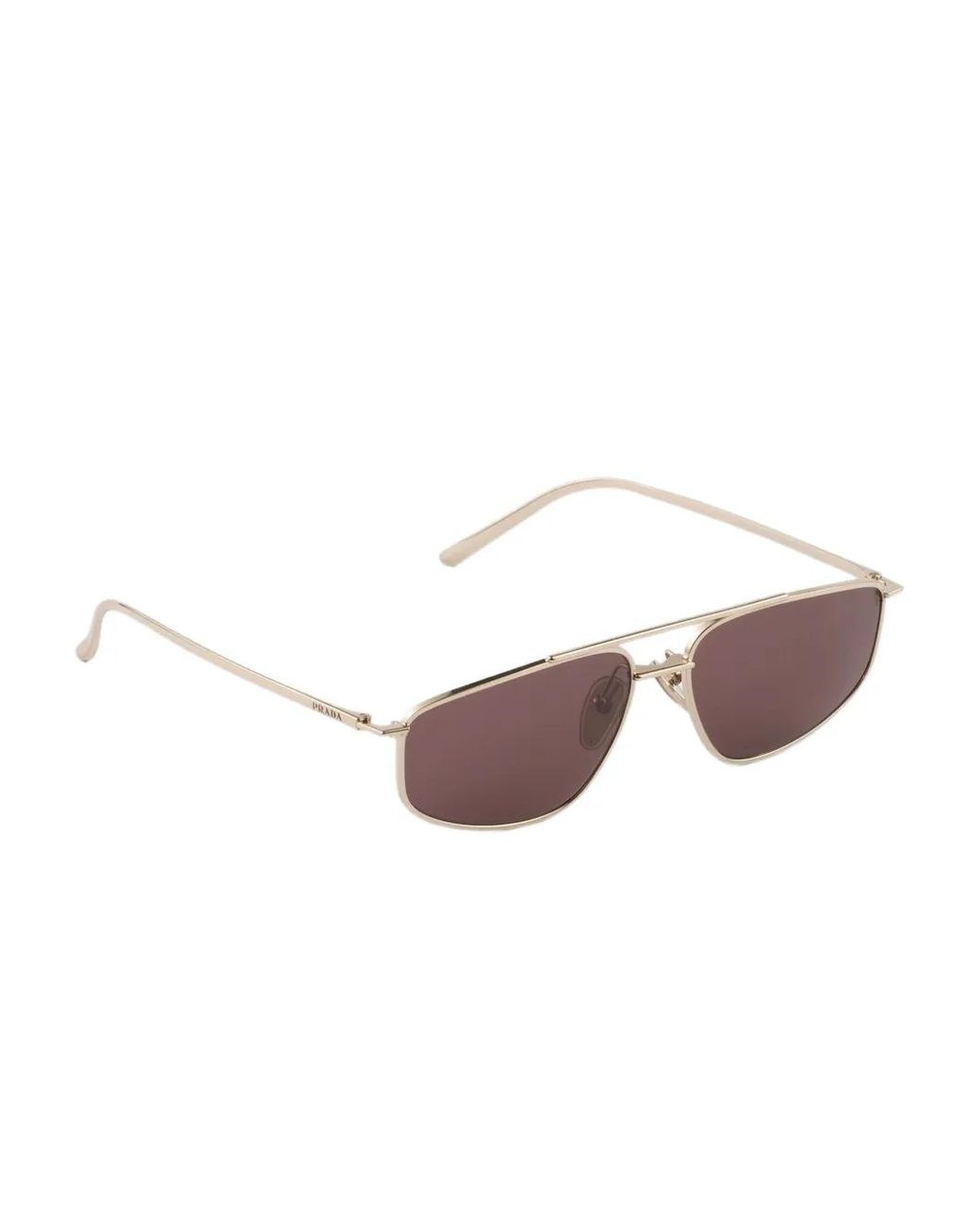 Prada Metallic Pilot-Frame Sunglasses