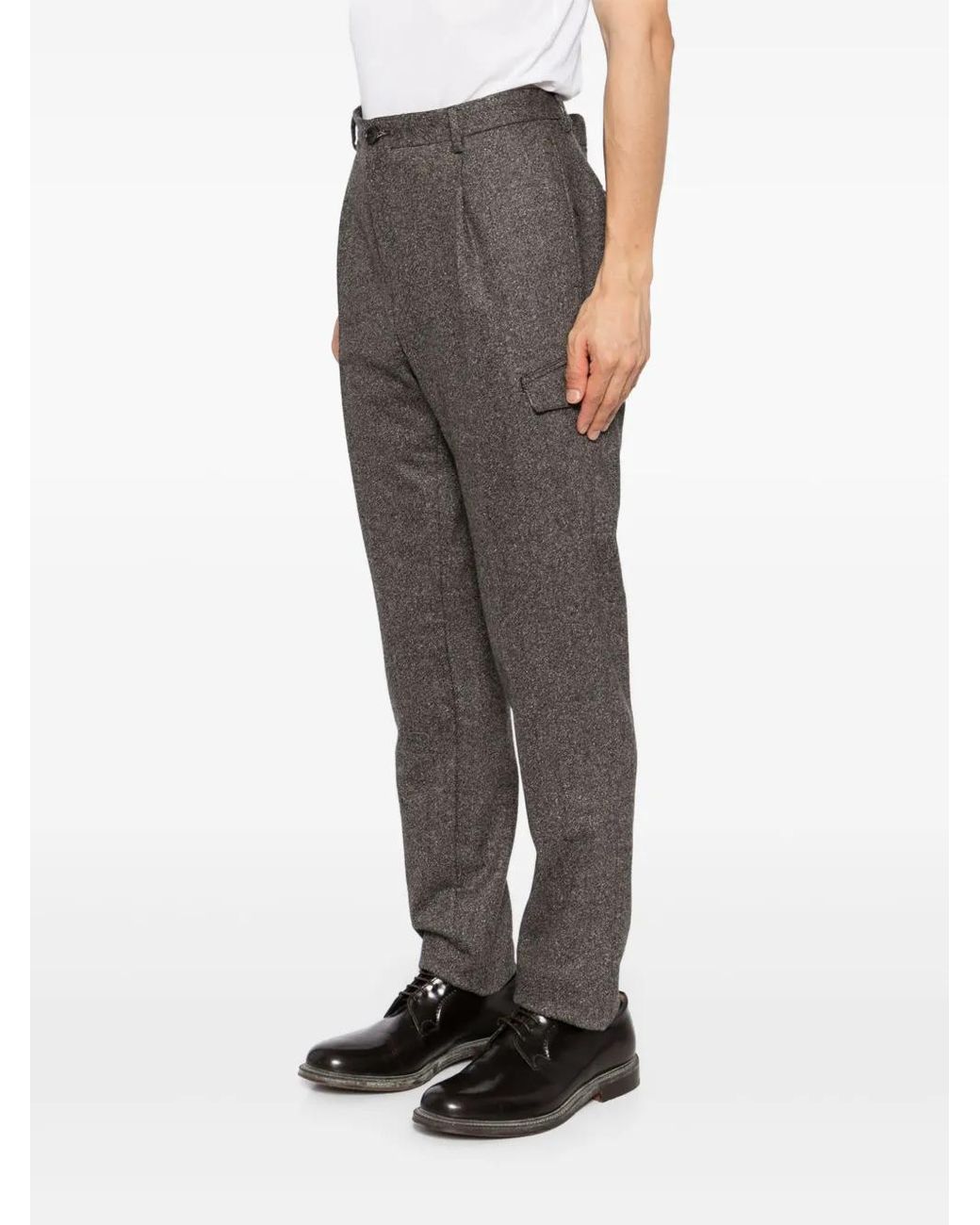 Tagliatore Gray Tapered Pants for men