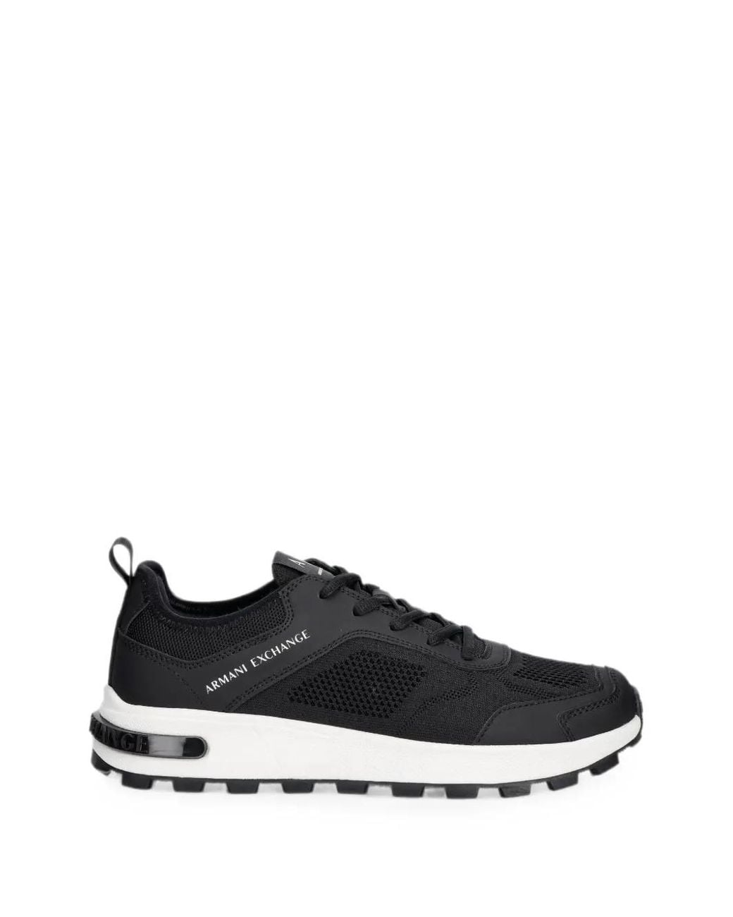 ARMANI EXCHANGE Black Baskets À Logo Imprimé for men