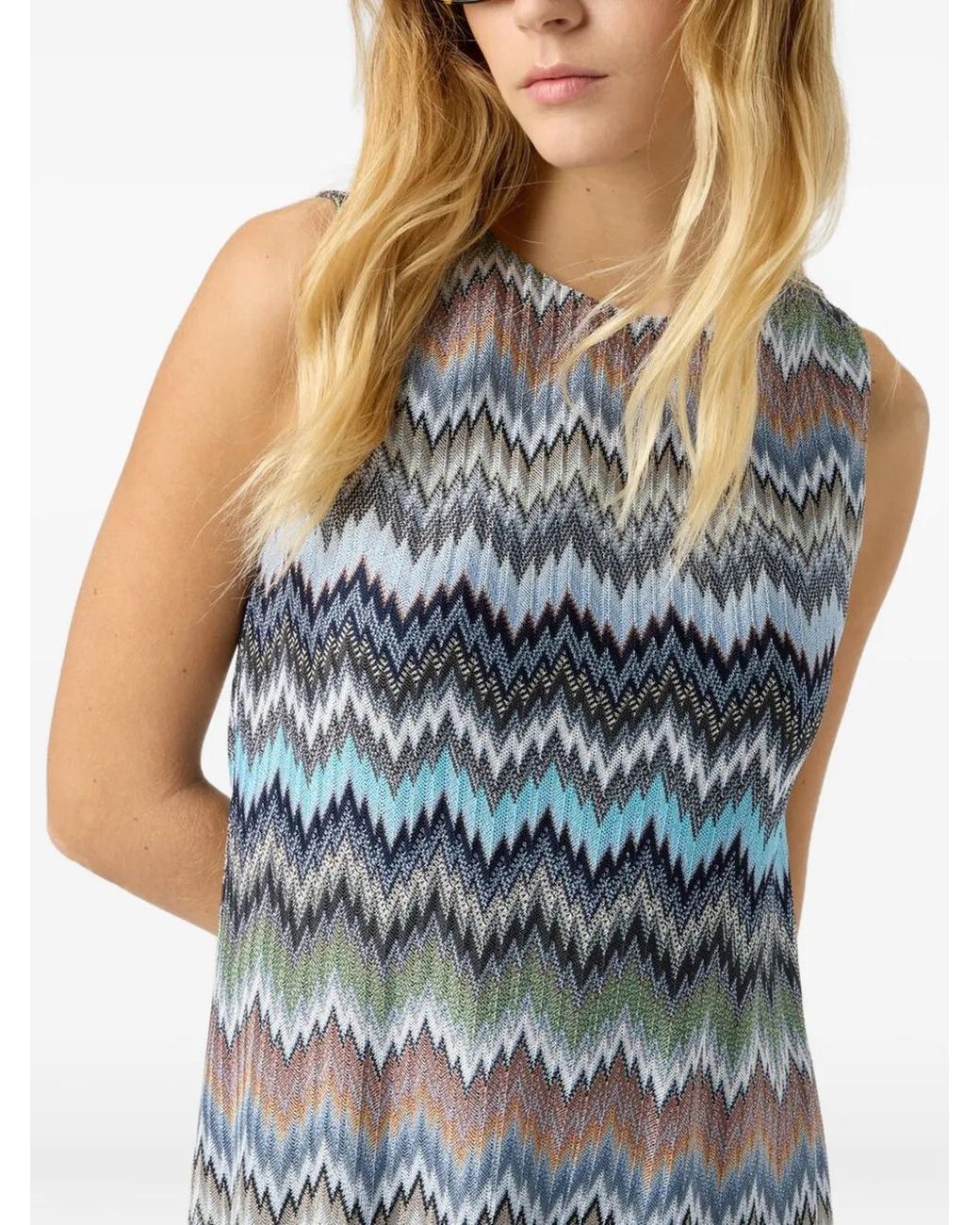 Missoni Gray Zig Zag Short Dress