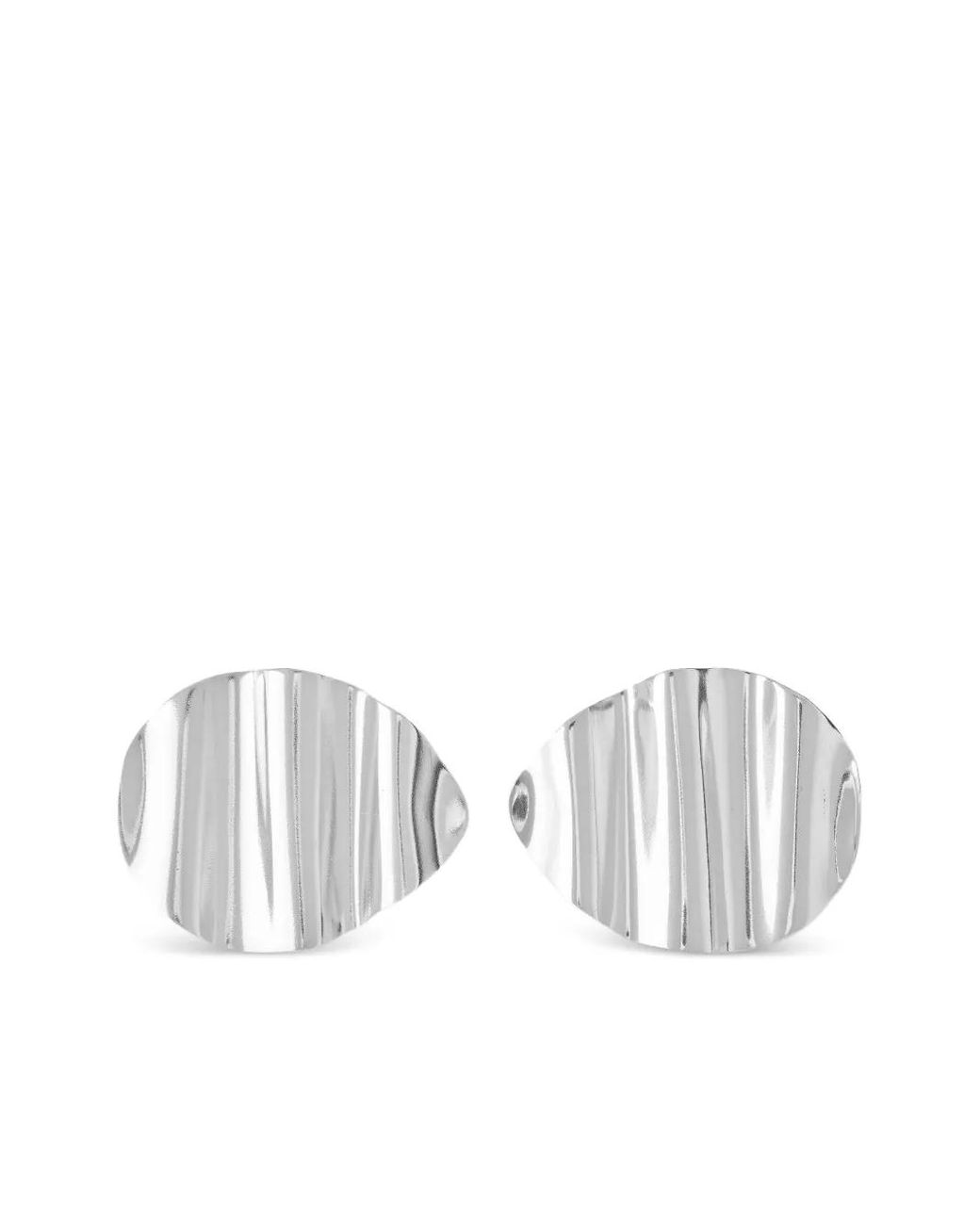 YSSO White Londa Statement Earrings