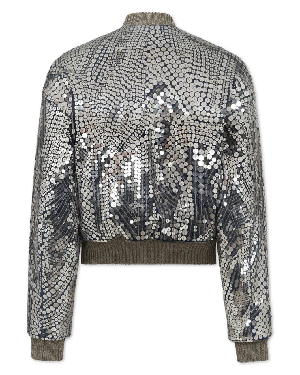 DSquared² Black Sequinned Bomber Jacket for men