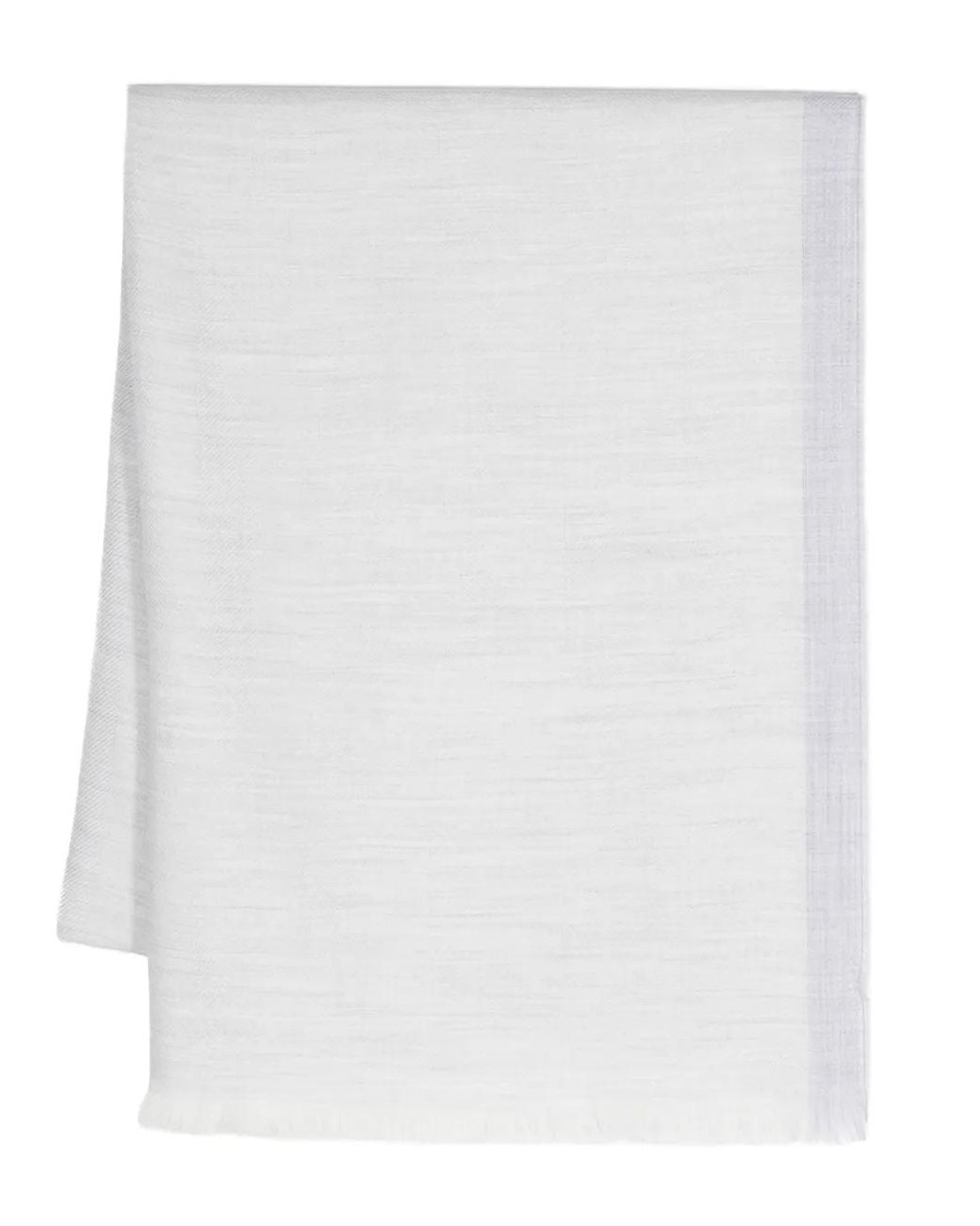 Écharpe Fien En Laine Eleventy en coloris White