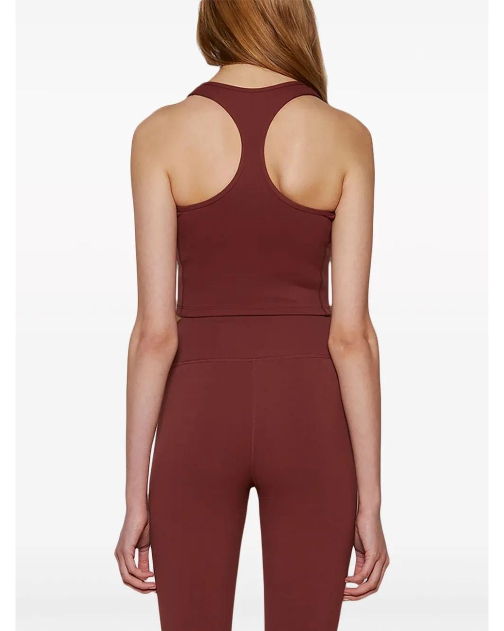 Sporty & Rich Red Runner Script Tank Top