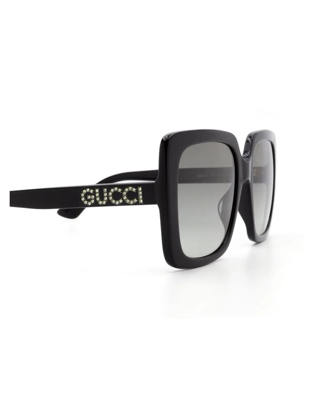 Gucci Black Oversized-Frame Sunglasses