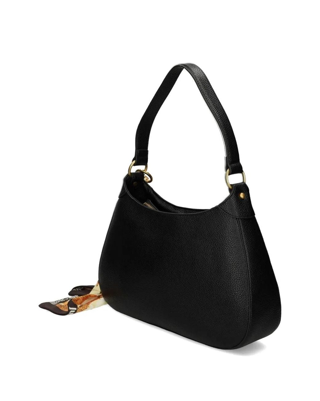 Just Cavalli Black Scarf-Detail Bag