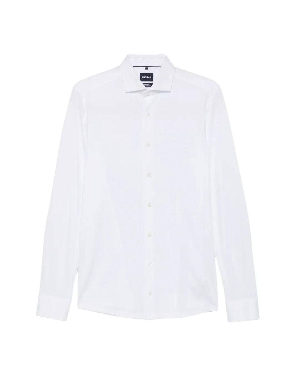 Olymp White Spread-Collar Button-Up Shirt for men
