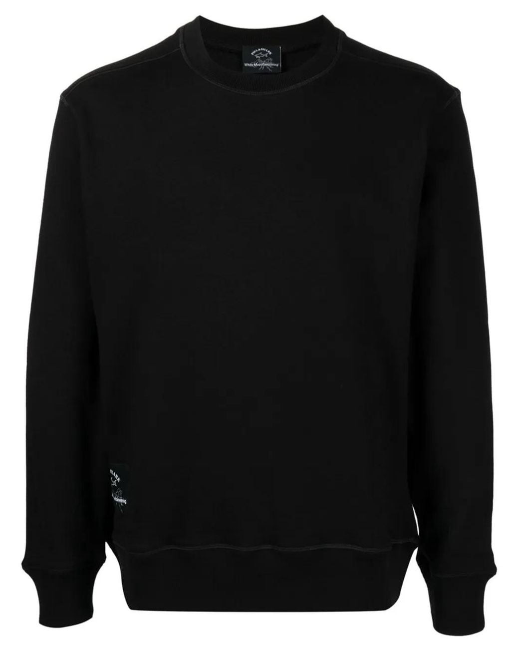 White Mountaineering Black X Paul & Shark Logo-Print Sweatshirt for men